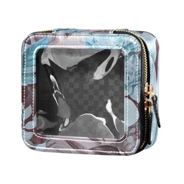 Imagem de Fitrendlovey Organizador de maquiagem portátil com grande claraboia bolsa de cosméticos espaçosa para amantes de viagens, T12, one size