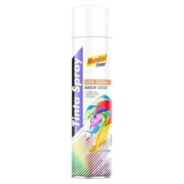 Imagem de Tinta Spray Uso Geral 400 ML Branco Semi Brilho MUNDIAL PRIME - 001085