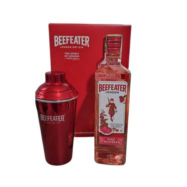 Imagem de Gin Beefeater Pink 750ml - Kit com Coqueteleira de Alumínio