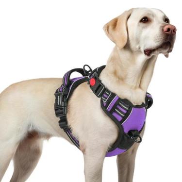Imagem de Arnês para cães rabbitgoo atualizado sem tração para cães grandes, rox