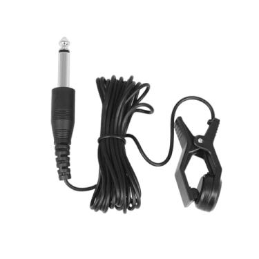 Imagem de CCeCCe Captadores De Guitarra, Microfone De Contato Clip-On, Captador Vocal, Transdutor De Áudio Piezo, Plugue De 1/4, Cabo De 9 Pés, Captador De Microfone Para Violões Clássicos, Violino, Bandolim,