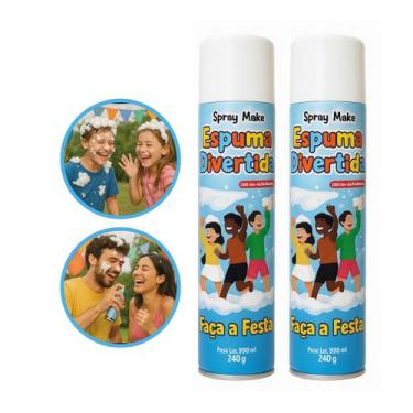 Imagem de Kit 2 Sprays Espuma Divertida 400ml  Diversão em Dobro - arts