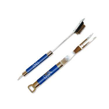 Imagem de NCAA Memphis Tigers Conjunto de limpador de garfo e grelha para churrasco