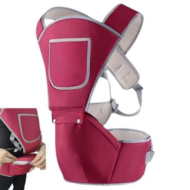 Imagem de Canguru Carregador Bebe Criança Alça Ajustavel Ergonomica Confortavel Bolso Passeio Viagem Macio Resistente Seguro Acolchoada Pratico