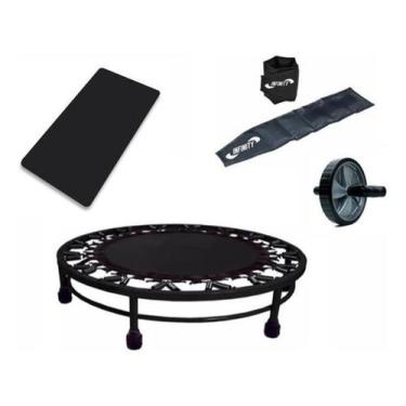Imagem de Cama Elástica + Colchonete + Caneleira 5Kg + Rodinha+ Corda - Infinity