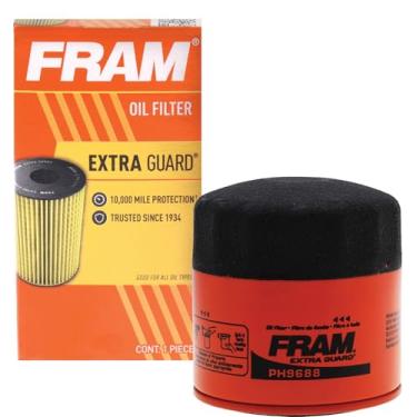 Imagem de FRAM Extra Guard PH9688 Filtro de óleo de motor giratório com intervalo de substituição automotiva de troca de 10 km para modelos de veículos selecionados, filtro de óleo de proteção de motor de