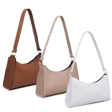 Imagem de kit 3 BOLSA FEMININA (CARAMELO+NUDE+BRANCA)