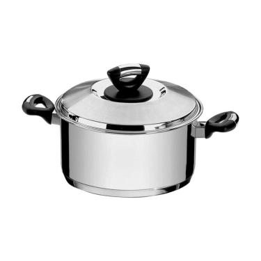 Imagem de Caçarola Tramontina Solar Baquelite Funda Em Aço Inox Fundo Triplo Com Tampa Alças De B...