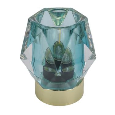 Imagem de Lâmpada de Mesa Sem Fio, Lâmpada de Mesa de Vidro de Estilo de Lanterna Vintage Com Timer, Bateria Operada para o Banheiro do Quarto de Entrada, Com um Ambiente Fascinante e