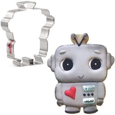 Imagem de LILIAO Cortador de biscoito robô, 9,7 cm, aço inoxidável, da J.Cookies