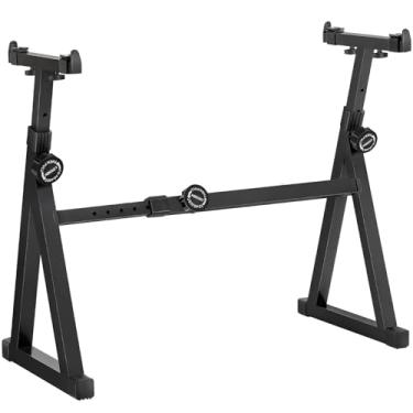 Imagem de AODSK Suporte De Teclado Estilo Z Resistente Para Pianos Digitais - Altura Ajustável 21,2 A 32,4 Polegadas, Largura 21,8 35,2 Compatível Com Teclados 61 88 Teclas