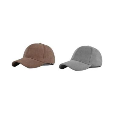 Imagem de Boné Snapback Unissex de Camurça - Ajustável, Retrô e Estilo Hip Hop, 