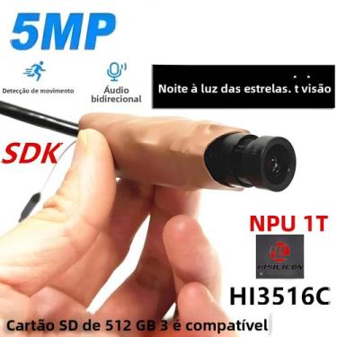 Imagem de 5MP Wifi Starlight Mini Câmera IP Módulo De Lente De Baixa Luz Suporta