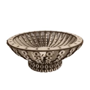 Imagem de Cesta De Fruta Corte à Laser Em Mdf