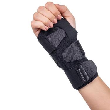 Imagem de Órtese Munhequeira com Tala Longa Sem Polegar Mão Direita P-M Vollo - 