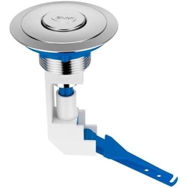 Imagem de Botão Cromado De Privada Vaso Deca - Facil Instalação Acionamento Simp