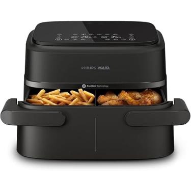 Imagem de Fritadeira Airfryer Série 1000 Duplo Cesto 7,1L Philips Walita, 1850W, 2 anos de garantia, 110v - NA150/00