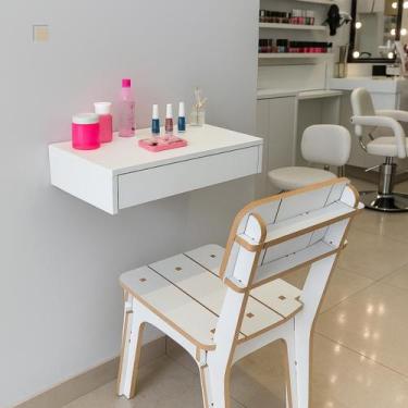 Imagem de Gaveta Suspensa MDF 60cm Penteadeira Trilho Telescópico - Inffinity