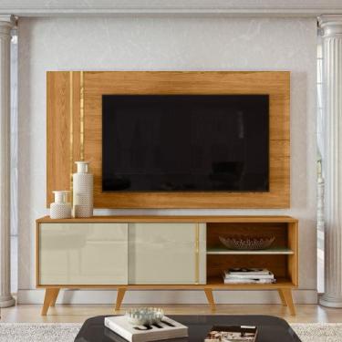 Imagem de Painel TV 60 Pol 160cm com Rack Bancada para Sala Hylon M20 - D'Rossi 