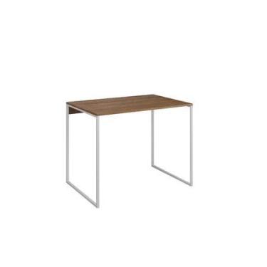 Imagem de Mesa Escrivaninha Grécia 80x46cm Tampo de Madeira Base Ferro Modelo In