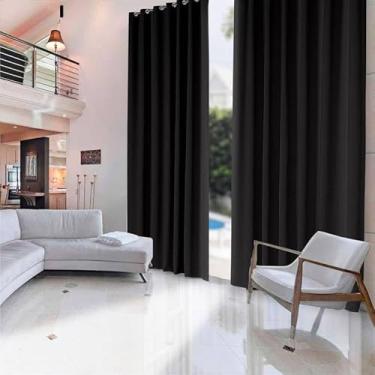 Imagem de Cortina Premium Blakout 5,40 x 5,00 Pé Direito Alto (Preto)