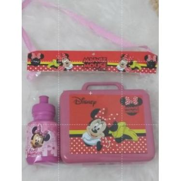Imagem de Kit Escolar Minie 04 peças - Lancheira, Toalha de Mão e Acessórios - D