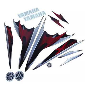 Imagem de Kit Adesivos Xtz 250x 2008 Preta Resinado 10208 - SPTS