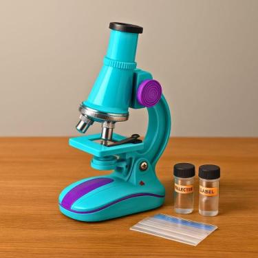 Imagem de Microscópio Biológico Infantil 450x LED Educativo Portátil - Yeet