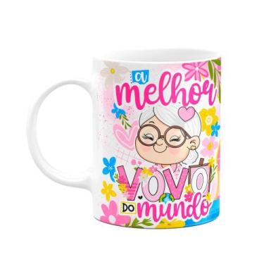 Imagem de Caneca dos Avós Cartoon - A melhor vovó do mundo - JPS INFO