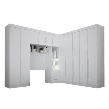 Imagem de Guarda-roupa Modulado Solteiro Orion Branco - Leifer