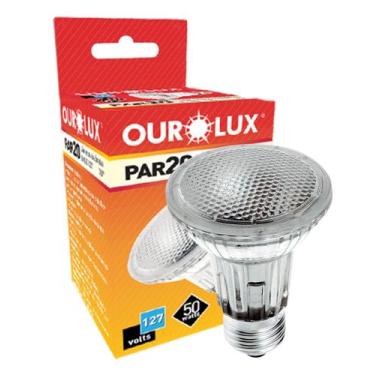 Imagem de Lâmpada Halógena Ourolux PAR20 50W 127V E27 Cor da Luz 2800K Amarelada