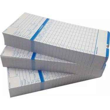 Imagem de Cartão Para Relógio De Ponto Cartográfico - 100 Unidades - Creactiv