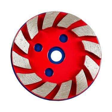 Imagem de Esquirla Disco de desbaste de concreto diamantado, disco de desbaste, de corte tratado termicamente, acessórios de desbaste angular para remoção de argamassa, Vermelho