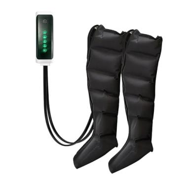 Imagem de Massageador de Pernas com Botas de Compressão de Ar, Controle Remoto, 5 Modos de Massagem, Alívio da Fadiga.
