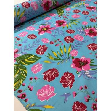 Imagem de 3M tecido chita, chitão 100% poliéster ou (3,00m x 1,50m ) - Impacto t