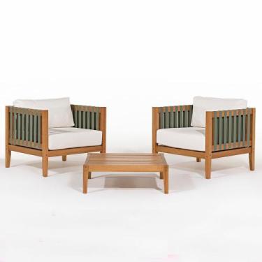 Imagem de Conj Aurora 02 Poltronas Com Braço Mesa Lateral/Centro - 78447 - Sun H