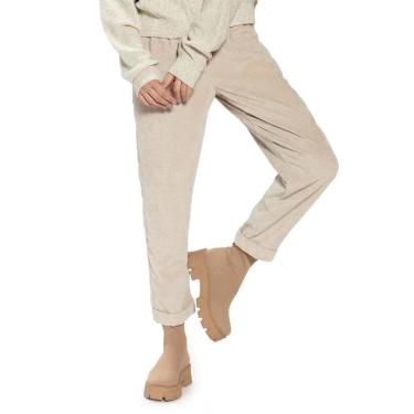 Imagem de Calça Feminina Biamar Veludo Cotelê Barra Dobrada Marrom-Feminino