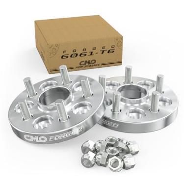Imagem de Customadeonly Adaptadores de roda 5 x 114,3 a 5 x 120 (2 peças de 2,5 cm de espessura) Furo Hubcentric de 70,3 a 66,9, passo da rosca 1/2 polegada 20, compatível com Ford 5 x 114,3 com cubo de furo de