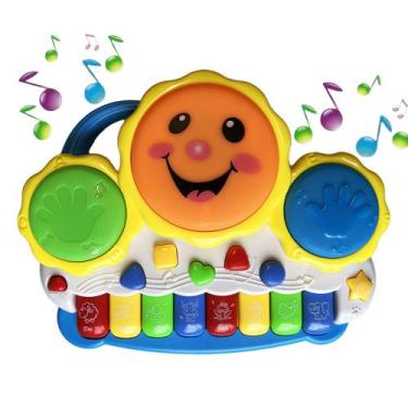 Imagem de Teclado Infantil Piano Musical De Sol Sons Crianças E Bebe - Inside