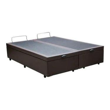 Imagem de Cama Box Bau Queen Size Blindada Super Reforçada - So1clique