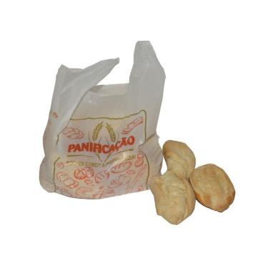 Imagem de Sacola Plástica Média Transparente Padaria 38X50Cm C/1,5Kg