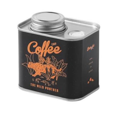 Imagem de Fenteer Lata de café, armazenamento de grãos de café, lata multifuncional para chá e açúcar, tanque de armazenamento selado para lanches, chá de folhas soltas, Style a