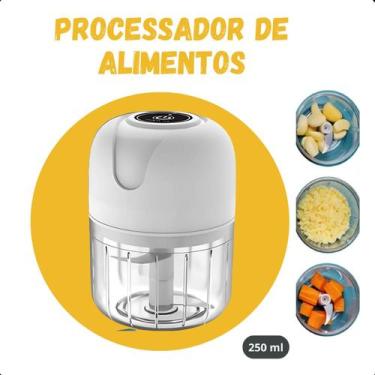 Imagem de Multi Processador Eletrico Compacto Usb Alho Rápido Silencioso - FAZA