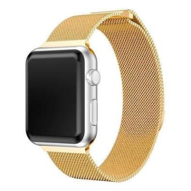 Imagem de Pulseira Para Apple Watch 38/40mm Milanease Dourado Goldentec