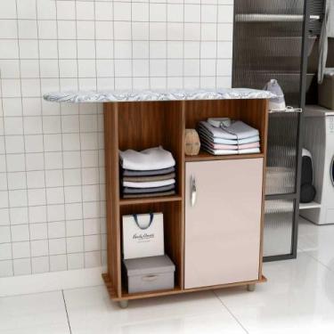 Imagem de Tábua de Passar Miami Com Armário 1 Porta Suporte Para Ferro Estação d