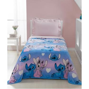 Imagem de Manta Solteiro - 1 Peça Flannel Stitch (Angel)