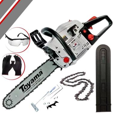 Imagem de Motosserra Toyama Tcs58 H 18snb + Oleo 2t + Oculos + Luvas