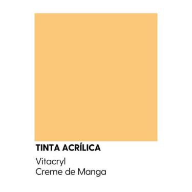 Imagem de Tinta Fosca Premium Amarelos - Vitacryl, Creme de Manga, 3,6 lts