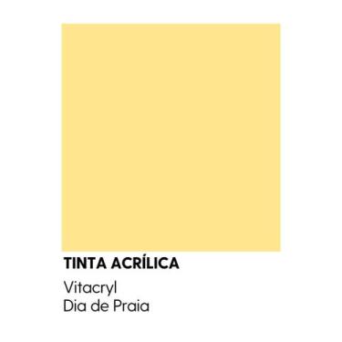 Imagem de Tinta Fosca Premium Amarelos - Vitacryl, Dia de Praia, 3,6 lts