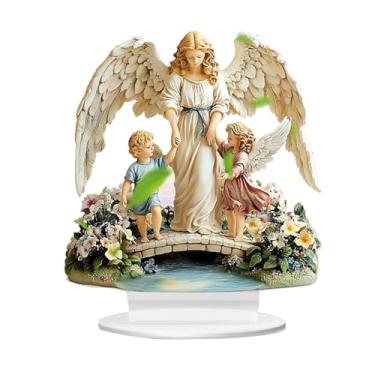 Imagem de Nishiyuenyi Enfeite de Painel Acrílico Plano 2D com Suporte, Decoração Criativa de Natal Faça Você Mesmo, Decoração de Mesa para Lareira, Style a, Tamanho real